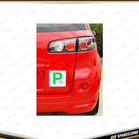 2 Pcs of Pro-Kit P Plates - Magnetic White with Green P NSW Qld ACT Tas SA & NT