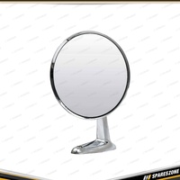 Pro-Kit 110mm Retro Door or Mudguard Mirror - Round & Strong Cast Chrome