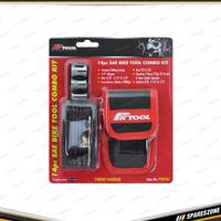 14 Pcs of PK Tool SAE Bike & Motorcycle Tool Combo Kit - Handy Penknife Style