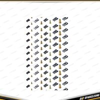 170 Pcs of PK Tool U-Clips & Screw Assortment - In Re-Sealable Plastic Case