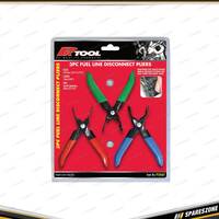 3 Pcs of PK Tool Fuel Line Disconnect Pliers Tool Set - Fuel Line Cutting Tools