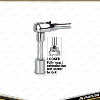 4 Pcs of PK Tool 1/4 Inch Drive Socket Extension Bar Set - Cr-V Wobble