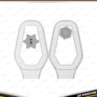 PK Tool 3 In 1 Multi Fit Spanner - Fits Metric SAE & TORX Nuts & Boltsh Cr-V