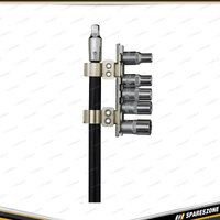 6 Pcs of PK Tool 1/4 Inch Drive 500mm Metric Flexible Shaft Socket Driver Set