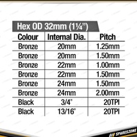 8 Pcs of PK Tool FWD Axle Spindle Re-Threader Set - Metric & SAE Spindle Threads