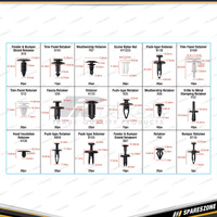 10 Pcs PK Tool Trim Clips Refill Pack - Trim Panel Retainer D169 to Suit PT70950