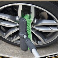 PK Wash Brush - Flow Through Brush Head Wider Bristle Pad & Extendable Handle