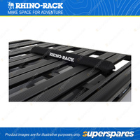 2 x Rhino Rack 700mm Pioneer Wrap Pads 43150 - with Pair 3.5m Tie Down Straps