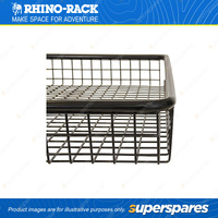 Rhino Rack Small Steel Mesh Basket RLBS - 130x1245x940mm Made from Tough Steel
