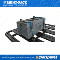 2 x Rhino Rack 3.0m Tie Down Straps with Hook RTDH3 - Used with Eye Bolt Kits