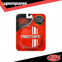 SAAS Double Pinstripe Line Car Tape Decals Stickers Silver 12mm x 10 Metres