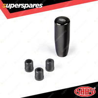 SAAS Billet Car Gear Stick Shift Knob - Black Chrome Finish 90mm Length