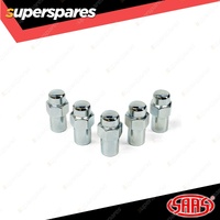 SAAS Wheel Nuts Mag 12 x 1.25 Chrome Finish 43mm Length - in a Pack of 5