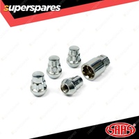 SAAS Lock Nuts Splined Drive Series Bulge Style 7/16 Inch UNF - in a Pack of 4