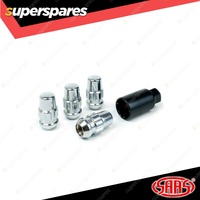 SAAS Lock Nuts Splined Drive Acorn Bulge 44mm 14mm x 1.50 - in a Pack of 4