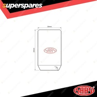 SAAS Wheel Nuts Internal Hex 1/2 Inch Black Finish 33mm Length Pack of 20