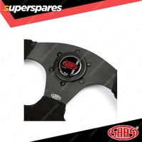 SAAS Steering Wheel 13 Inch Black Suede Flat Bottom + Indicator ADR Complied