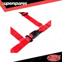 SAAS 4 Point Harness Red 2 Inch Heavy Duty Webbing EC-R16 Approved
