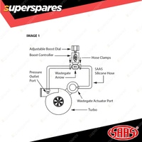 SAAS Boost Controller Adjustable Black Suits Petrol Diesel Turbocharged Engines