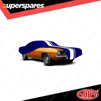 SAAS Car Cover Indoor Classic Extra Large 5.7m Blue With White Stripes