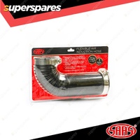 SAAS Flexible Air Induction Hose Black Finish 76mm x 1000mm Length