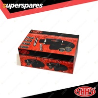 SAAS Carbon Gloss Cold Air Box Filter Kit 76mm Inlet/Outlet with Brackets