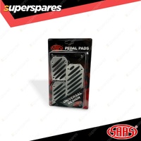 SAAS Pedal Pad Kit Black Aluminium Finish Slots Suits Automatic Transmission