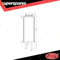 SAAS Water Overflow Tank - Black Billet 700ml Capacity Universal Fitment