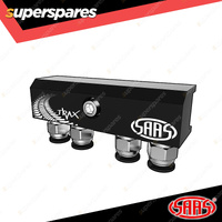 SAAS Diff Breather Kit 4 Port incl Nylon Bushes for Mitsubishi Triton ML MN