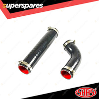 SAAS Silicone Intercooler 2 Pipe and Clamp Kit Cold for Holden Captiva CG 2.2L