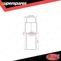 SAAS Wheel Nuts Mag 1/2" Chrome Finish SST 60mm Length - in a Pack of 20