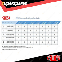 SAAS Drift Blade Automotive Seat Black Colour Dual Recline ADR Compliant