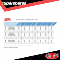 SAAS GT Automotive Seat Dual Recline Black/Blue ADR Compliant Offer Comfort