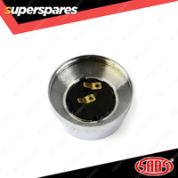 SAAS Horn Button Chrome Finish Billet Tall Suits Deep Dish Steering Wheels