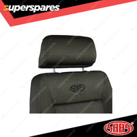 SAAS Premium Automotive Seat 4x4 Black Cloth Dual Recliner ADR Compliant