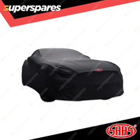 SAAS Car Cover Indoor Classic Ultra 4 Way 4.0m-4.4m Black Finish with SAAS Logo