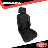 SAAS Seat Sports Cushion Pu Black Large With Logo Including Bolster Padding