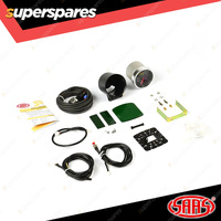 SAAS Mechanical Boost Gauge Silver Bezel Surround 30inHg-35psi 52mm SRD Series