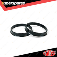 SAAS Wheel Hub Centric Rings ABS Plastic OD 108mm ID 100mm - in a Pack of 2