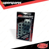 SAAS Pedal Pad Kit Universal Clip on Pedals - Charcoal Steel Automatic