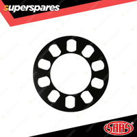 SAAS Wheel Spacers Universal 5 Stud 12mm Thickness Black - in a Pack of 2