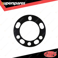 SAAS Wheel Spacers Universal 6 Stud 12mm Thickness Black - in a Pack of 2