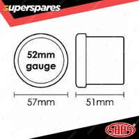 SAAS Digital Cooling Fan Controller 52mm Black Muscle Series 2 Silver Rim