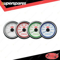 SAAS Oil Pressure Gauge 0-140 psi 52mm 2" White Face Muscle Series