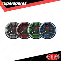 SAAS Turbo Boost Gauge Diesel 0-30 psi 52mm Black Face Muscle Series