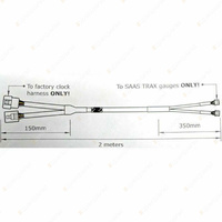 SAAS Gauge Quick Fit Power Harness Plug and Play for Trax Gauges SGH6003