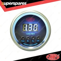 SAAS Digital Turbo Timer 52mm Black Silver Rim Face 4 Color for Muscle Series 2