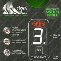SAAS Digital Turbo Timer Switch Mount Gauge Auto for Toyota 32 x 22