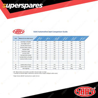 1 x SAAS Vortek Seat - Dual Recline Black / Blue Color with ADR Compliant