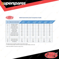 1 x SAAS Vortek Seat - Dual Recline Black / Grey Color with ADR Compliant